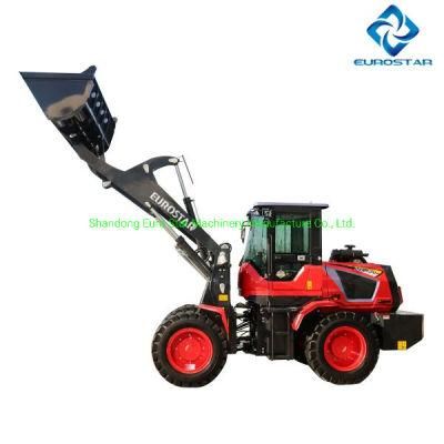 CE1.6t, 1.8t, 2.0t Hot Sale Model Farming Construction Machinery Mini Loader Wheel Loader with Variety Attachments