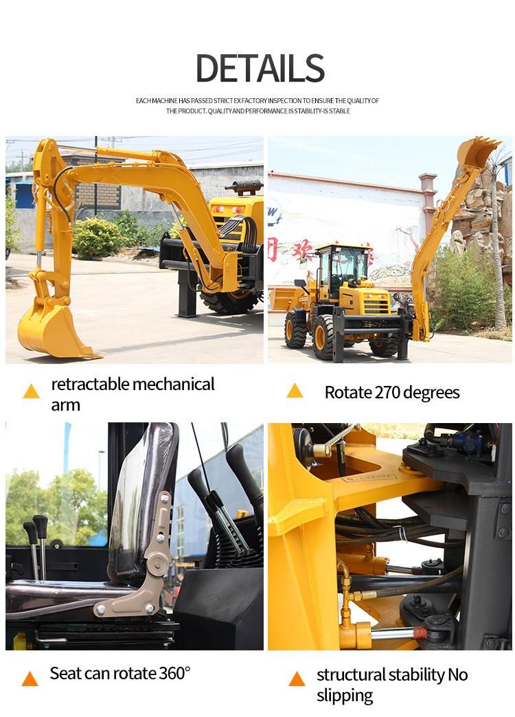 CE Certification Tractor with Loader and Backhoe