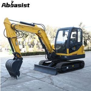 Manufacturer AL45E excavator track backhoe excavator 4.5t excavator digger with cabin