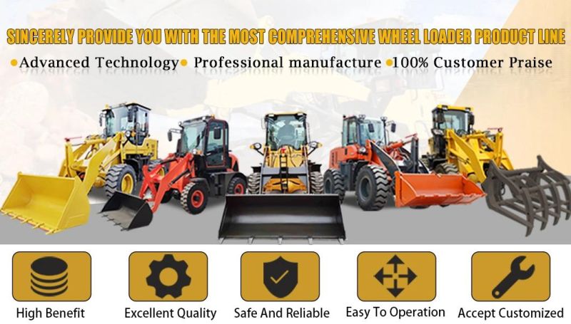 Intelligent Control Ballpoint Loader Wheel Mini Loader 2000 Kg 3000 Kg for Agriculture