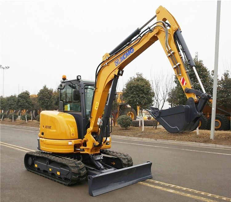 XCMG Official Xe55e CE Approved 5.5 Ton Hydraulic Excavators Mini Crawler Digger for Sale
