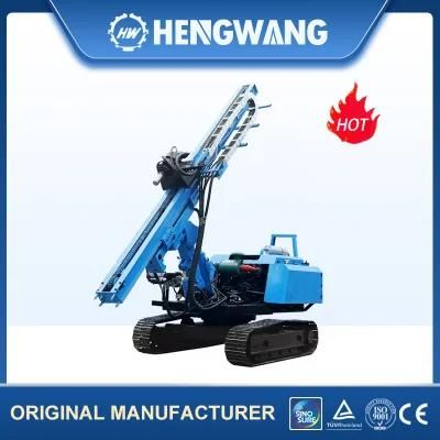 Solar Crawler Hydraulic Pile Driver Construction Machine