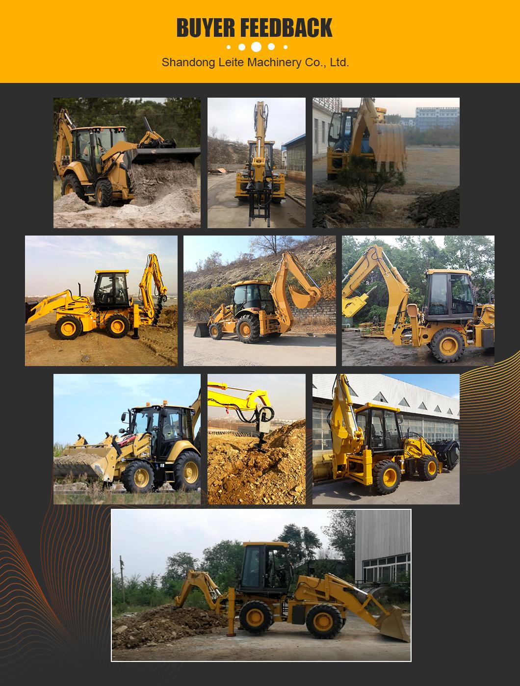 China Manufacturer New Wheel Small Mini Backhoe Loader Excavator 4X4 Price Backhoe for Sale