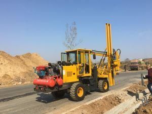 Guardrail Pile Driver Loading Hydraulic Drilling Machine