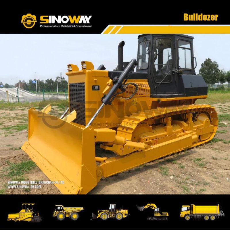 Chinese 17.8ton Crawler Bulldozer 165HP Construction Bulldozer for Sale