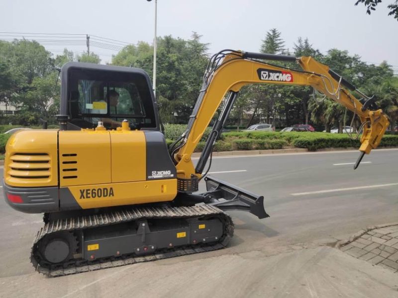 Oriemac Construction Machinery Official Xe60d 6ton Mini Digger Hydraulic Crawler Excavator with Hammer