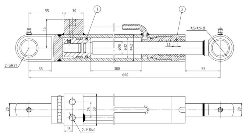 High Quality Milling Machine Hydraulic Cylinder Customized