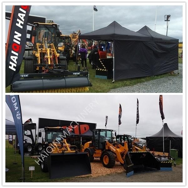 High Quality New Designed CE Wheel Loader (HQ180) with Bale Fork