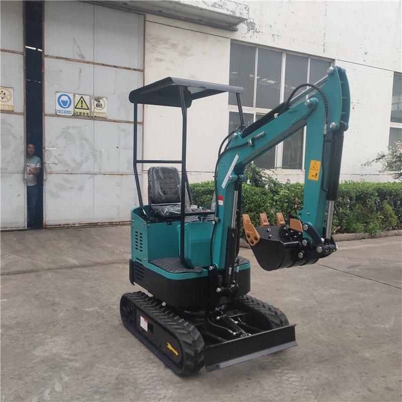 CE Approved 1ton Mini Digger 10 PRO Small Crawler Excavator with 120 Degree Deflection Boom