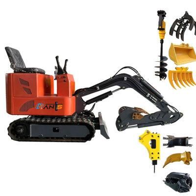 New Excavator Factory Price 1ton Garden Digger Hydraulic Crawler Excavator with Spare Parts