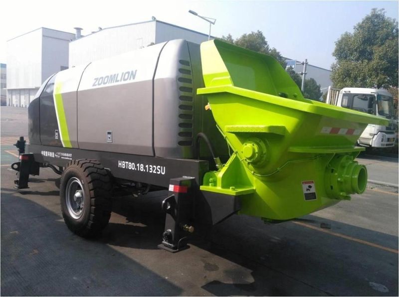 Concrete Machinery 67m3/H Mobile Concrete Trailer Pumps Equipment