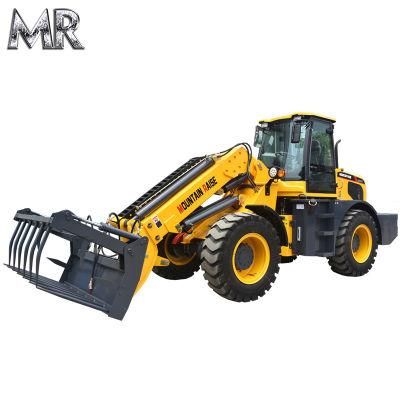 New Telescopic Arm 6300mm Lifting Height 3ton Wheel Telescopic Loader