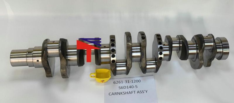 Crankshaft 6261-31-1200 for Excavator PC600-8 PC650-8 PC750-8 Wheelloader Wa500-6 Engine SAA6d140e-5