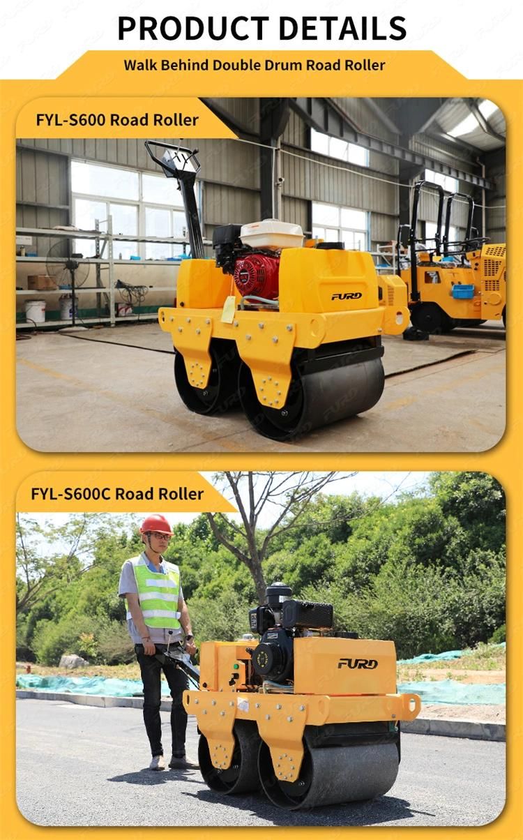 Honda Powered 550kg Walk Behind Vibratory Roller Compactor for Sale Thailand