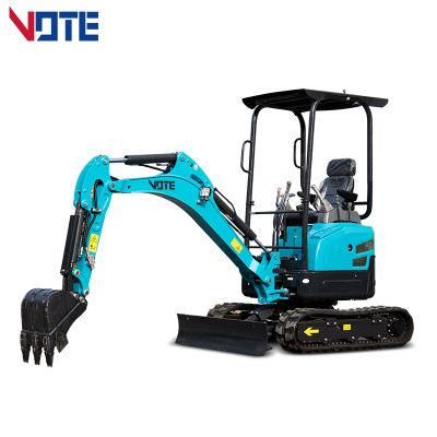 CE ISO EPA China Vote Cheap Home Use New 1 Ton 2ton Crawler Hydraulic Mini Excavator Factory Prices for Sale Fast Delivery