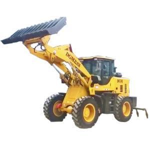 Heavy Duty 3 tons wheel loader with Stick Rake