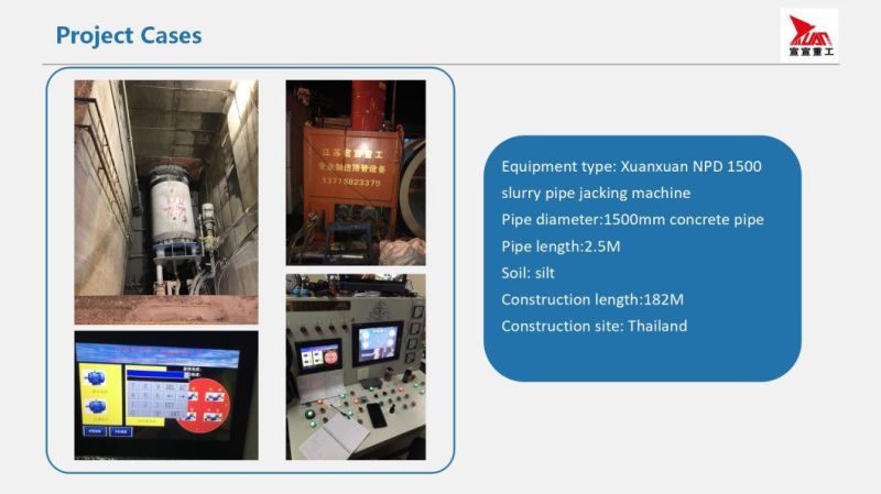 Tbm Npd3000 Slurry Pipe Jacking Machine for Pipe Laying