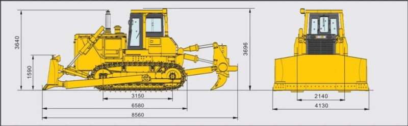 Hot Sale 35.9ton Crawler Bulldozer with 350HP Cummins Engine