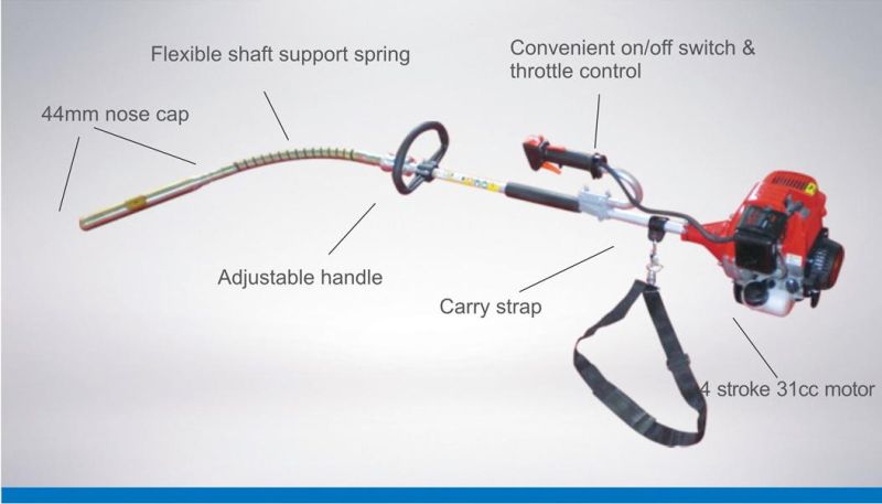 High Frequency Backpack Type Gasoline Concrete Vibrator for Construction