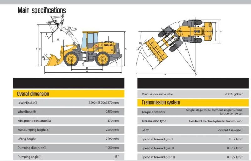 Mini Wheel Loader Machinery Product L938 with ISO and CE for Sell