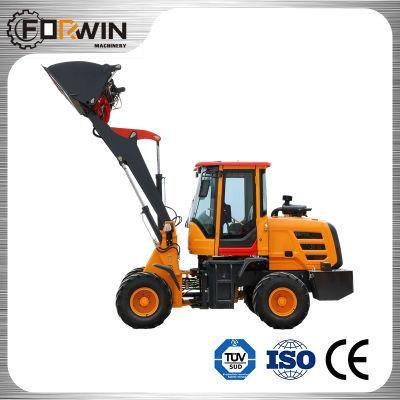 China Famous Construction Machinery Equipment Small Front End Shovel 1.2 T Compact Bucket Hydraulic Mini Wheel Loader Fw912b with CE