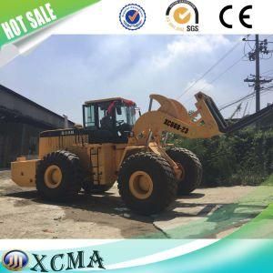 Front End 23 Double Cylinder Ton Wheel Forklift Loader for Marble Quarry Movement