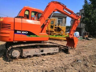 Used Construction Machine Doosan Dh80 Crawler Excavator for Great Condition
