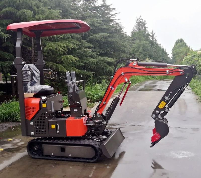 China 2022 New Construction Equipment Chinese Excavating Digging Machine Small Digger 1000kg 1t Crawler Mini Excavator