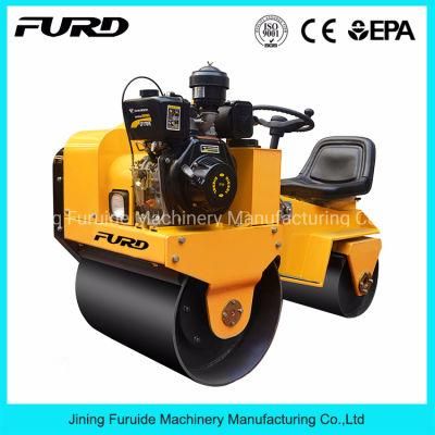 700kg Soil Compactor Double Drum Road Roller