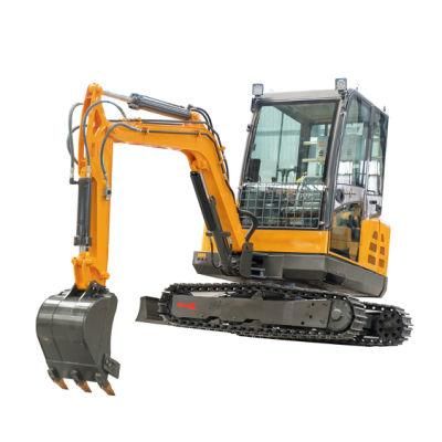 Construction Equipment 3.5 Ton Mini Track Digging Machine Mini Excavator for Sale