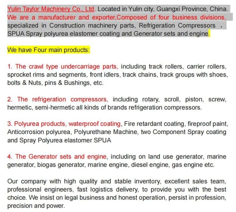 Track Roller Excavator Rollers Excavator Undercarriage