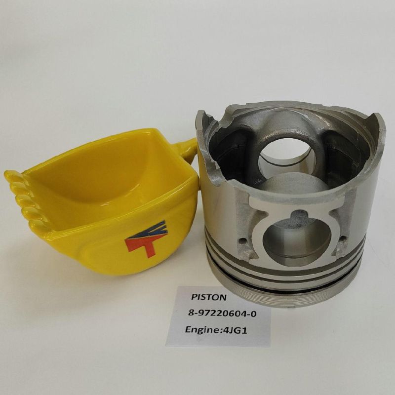 High-Performance Diesel Engine Parts Piston 8-97220604-0 for Excavator Zx70-3 Zx70-5 Engine 4jg1