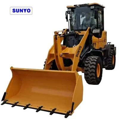 Sunyo Brand Wheel Loader Zl932g Model Mini Loader as Skid Steer Loader and Backhoe Loader Are Construction Machinery.