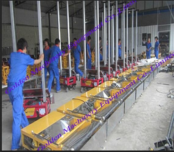 China Auto White Block Wall Rendering Plastering Machine