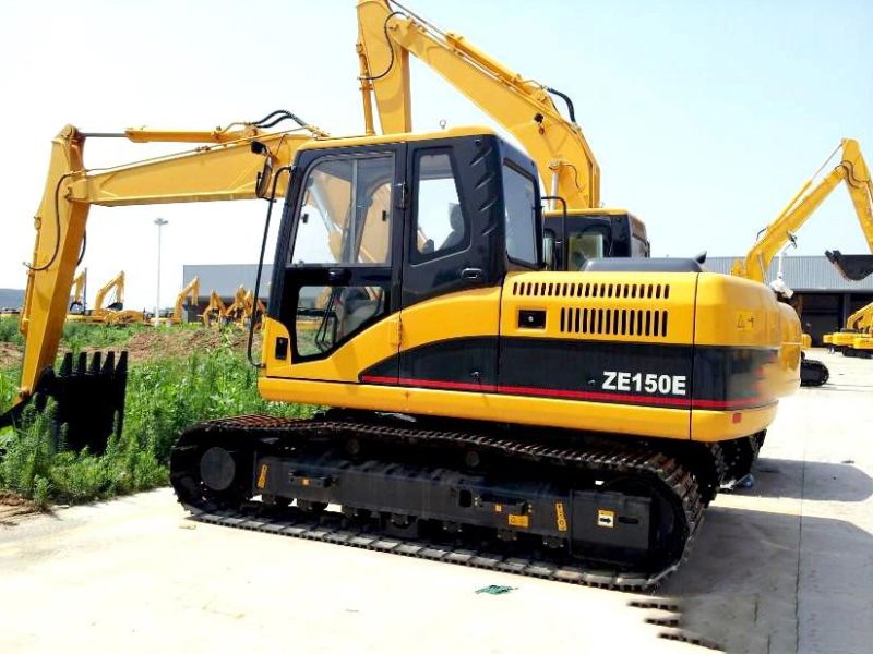 China Cheap Excavator 15ton Crawler Excavator with Tree Cutter