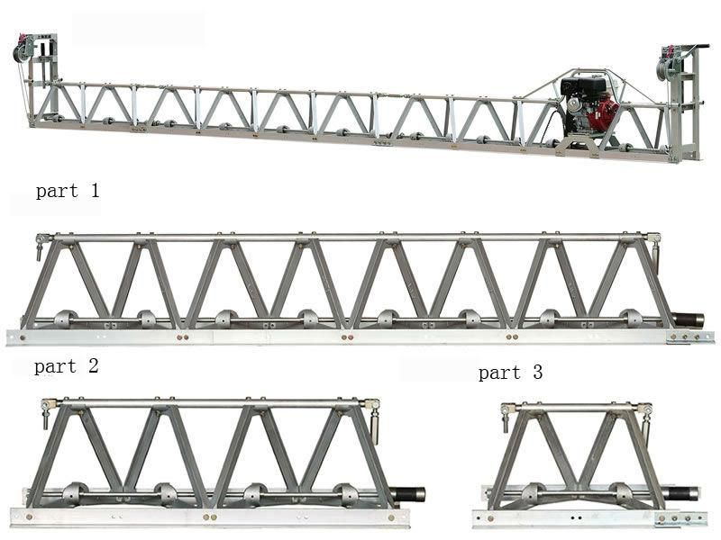 Screed for Concrete Finishing Concreting Aluminum Truss Screed Paver Equipment Frame Type Road Concrete Leveling Machine/