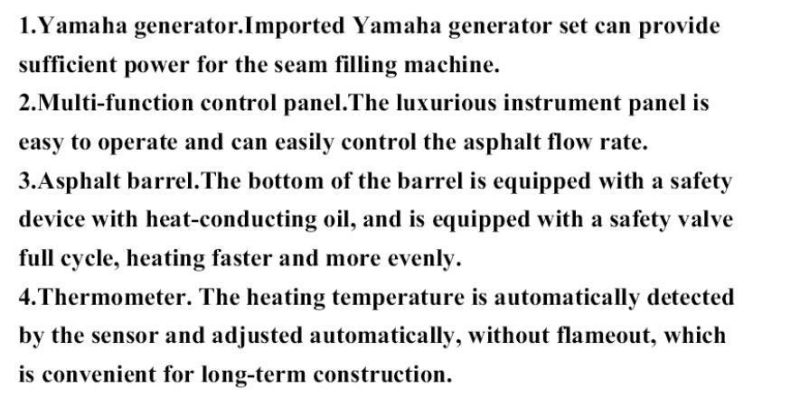 Road Filing Raod Crack Sealing Machine with High Quality and Best Service