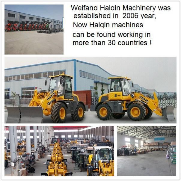 China Factory New Style (HQ910) with CE Garden Tractor Loader