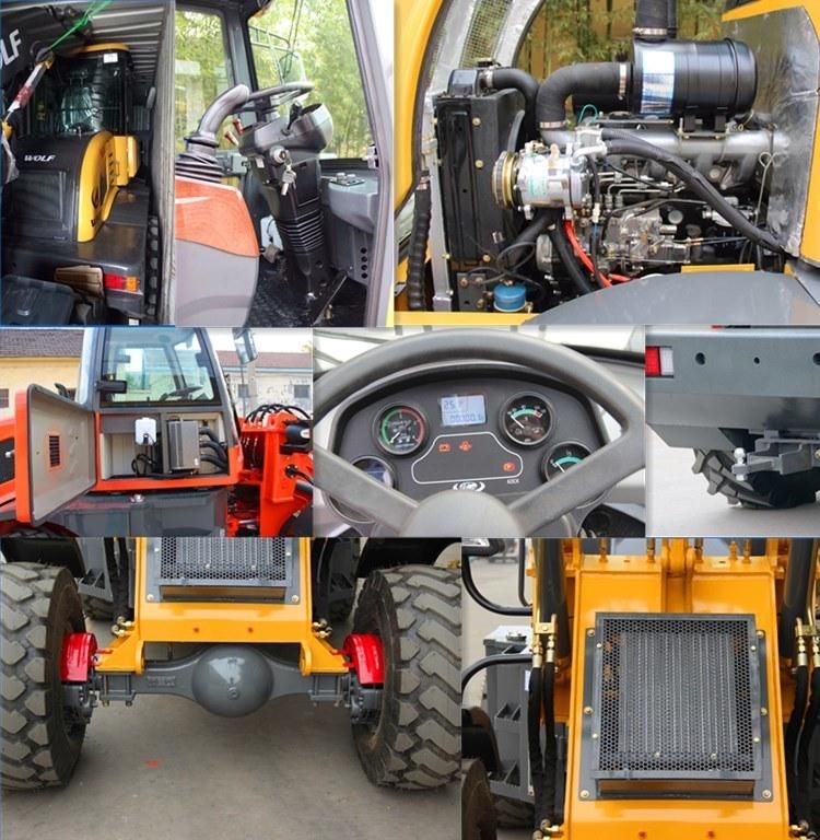 China Manufacturer Wolf 1.6ton with Xinchai A498bt1 Engine 4WD/Wheeled CE/EPA Compact Wheel Loader for Mini/Rental/Agricultural/Farm/Garden/Construction/Sales