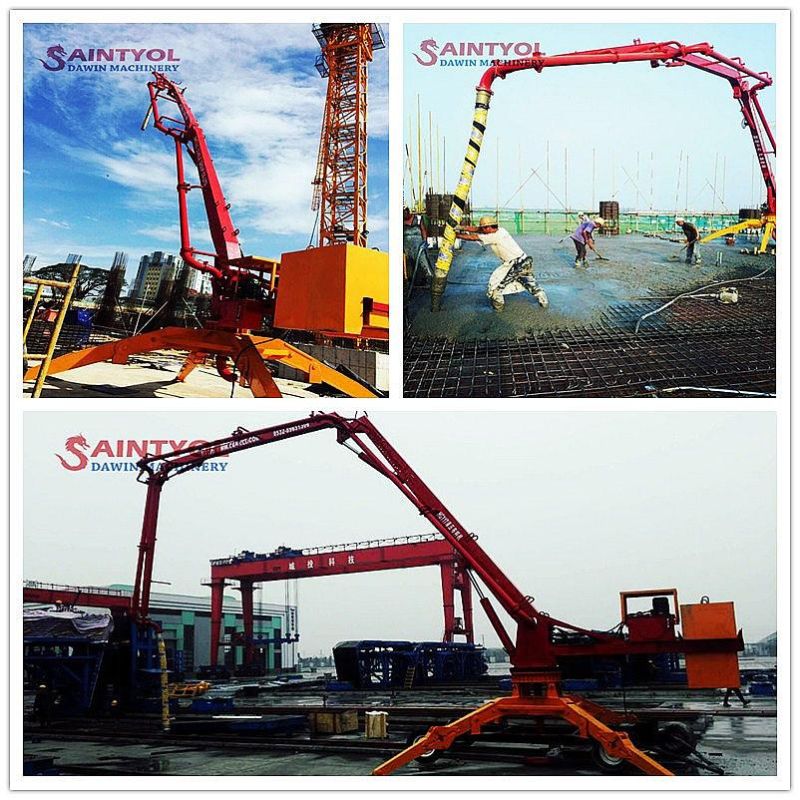 Safework 13m 15m 17m Mobile Spider Hydraulic Concrete Placing Boom Concrete Placer