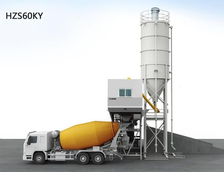 XCMG Hzs60ky Small Portable Mobile Concrete Batching Mixer Plant for Sale