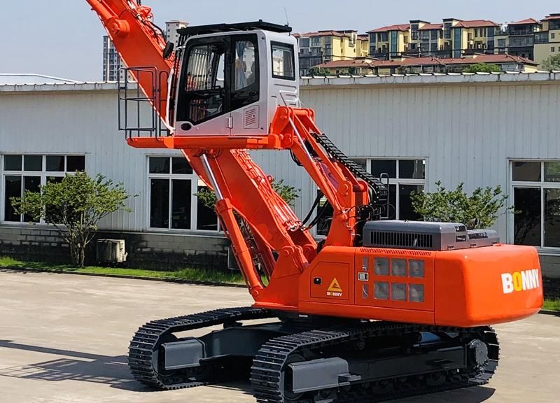 Bonny 50ton Electric Hydraulic Material Handling Machine Handler on Track for Scrap and Waste Recycling