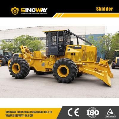 Skidder Logging Equipment Compact Rubber Tired Skidder for Tree and Wood