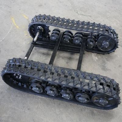 Small Rubber Track Undercarriage for Garden Machine (148mm rubber track)
