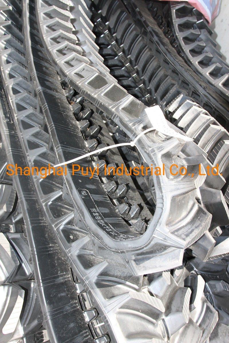 H280X72X47 Sweeding Machine Excavator Tracks High Pattern Rubber Track