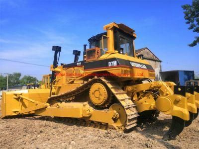 Used Original Japan Caterpillar Bulldozer D7h Crawler Bulldozer with Ripper