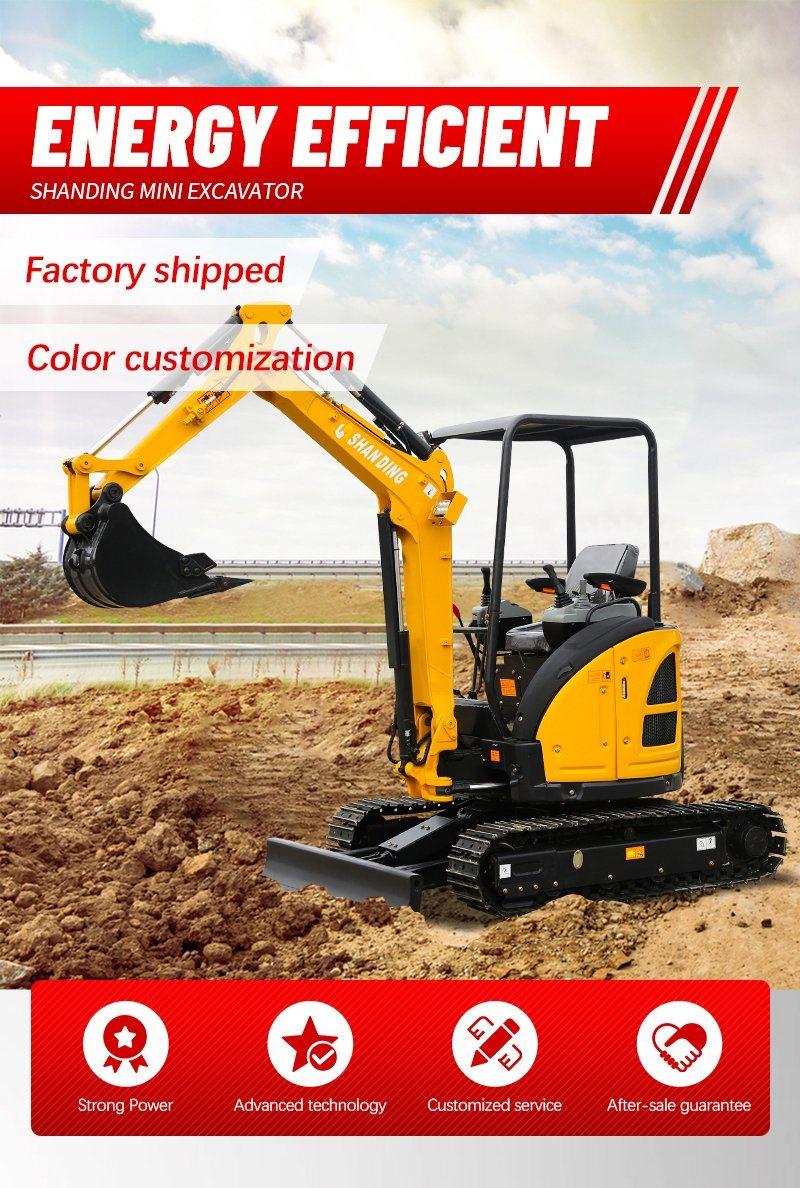 SD25u 1to 4ton Cheap Mini Excavator Manufacturer