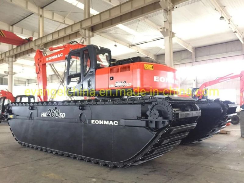 Eonmac 26t Amphibious Excavator HK260SD Used in Wetland