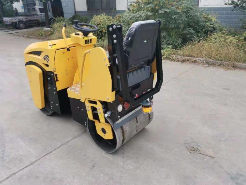 2000lbs Double Drum Hydraulic Vibratory Road Compactor Roller EPA