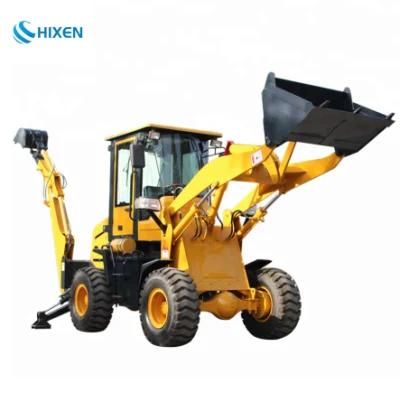 Construction Equipment Farm Mini Backhoe with Traktor Front Loader Wz10-10